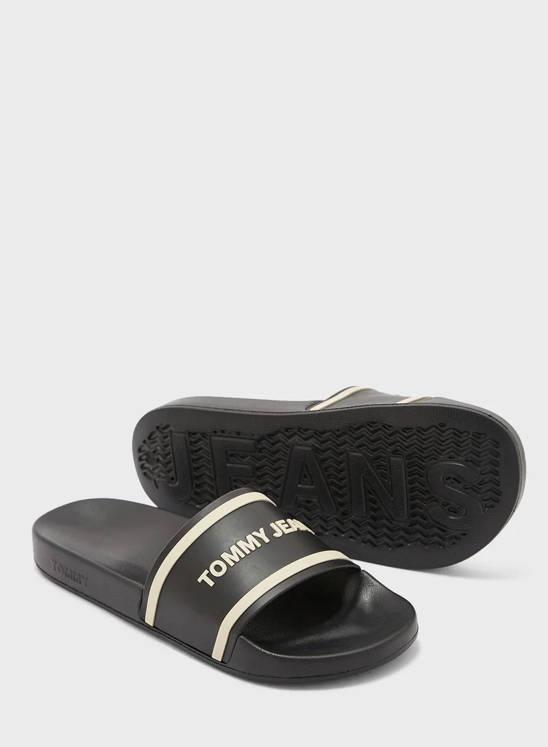 TOMMY JEANS Logo Pool Slides