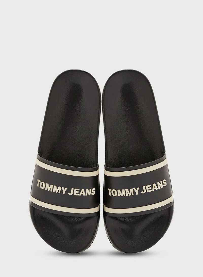 TOMMY JEANS Logo Pool Slides