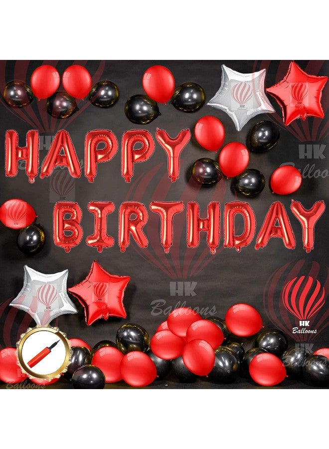هونج كونج بالونز مجموعة من 36 قطعة من بالونات HK لتزيين أعياد الميلاد، مجموعة قوس بالونات مع مضخة وبالونات من رقائق معدنية على شكل نجمة، مجموعة زينة عيد ميلاد للأولاد والبنات باللون الأحمر، زوج - Image 1