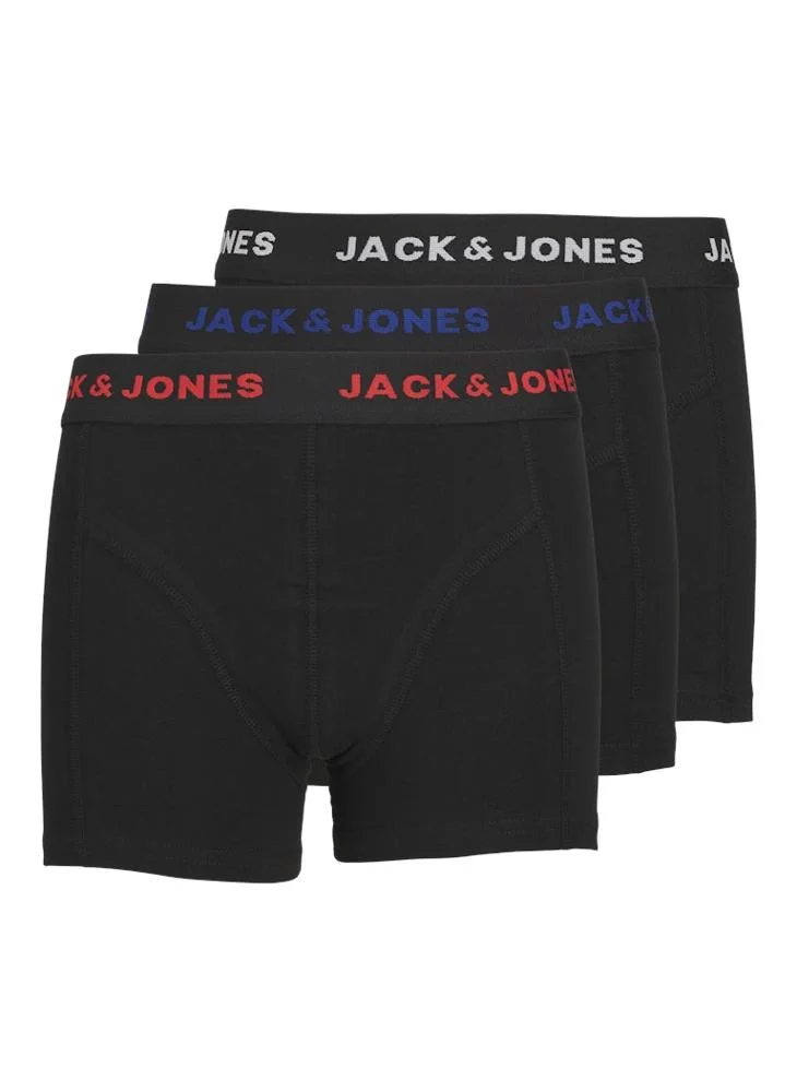 Jack & Jones Junior Kids 3 Apck  Logo Band Trunks