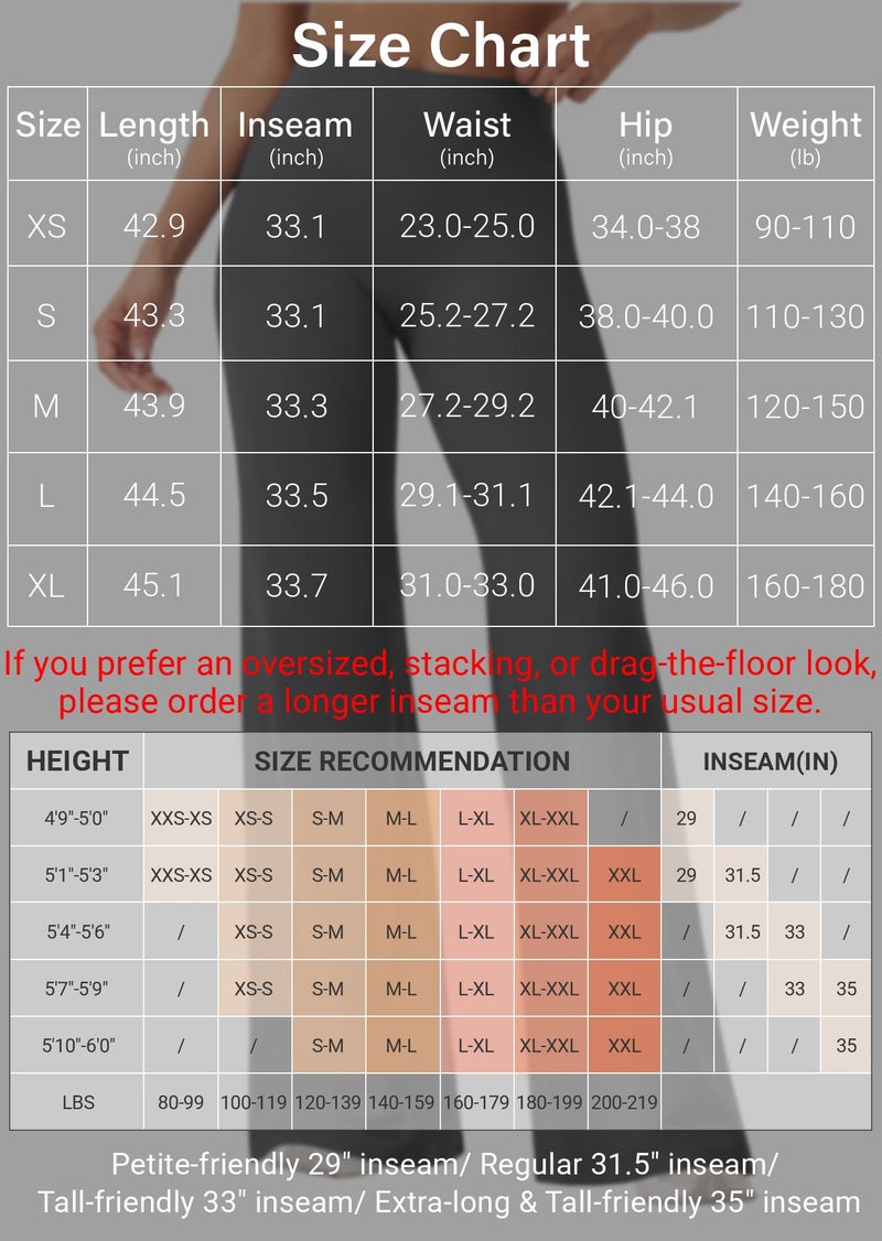 YEOREO Workout Leggings Womens No Front Seam Straight Leggings 33" High Waist Buttery Eddiy Gym Yoga Pants Light Sand S - Image 5