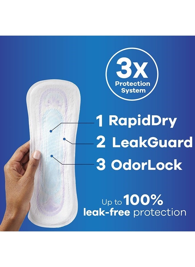 Always Ultra Thin, Feminine Pads For Women, Size 2 Long Super Absorbency, Without Wings, Unscented, 40 Count x 3 (120 Count Total) - Image 2