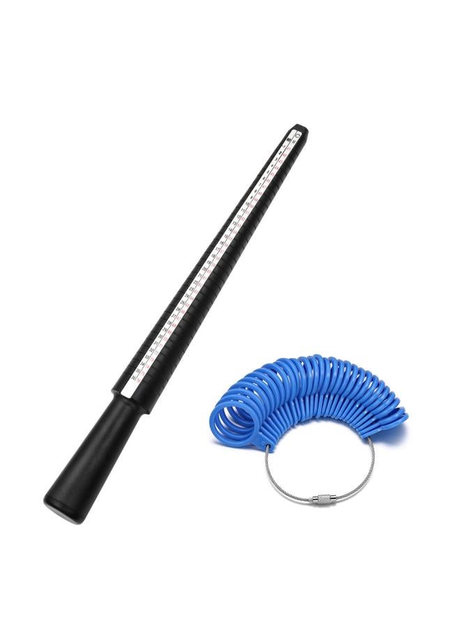 Generic Ring Repair Tool Measuring Stick Rubber Head Hammer Finger Size Measuring Ring Code Metal Ring 