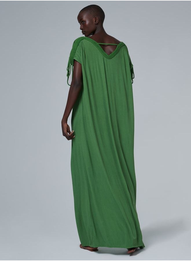 leem - Braided Cord Detail Kaftan - Image 1