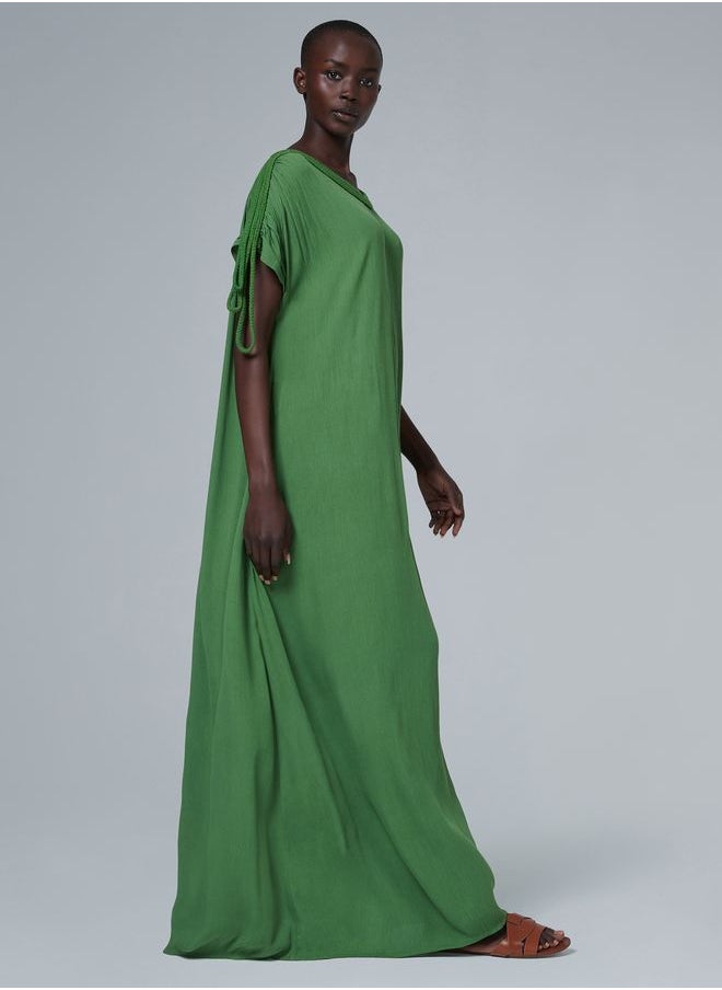 leem - Braided Cord Detail Kaftan - Image 1