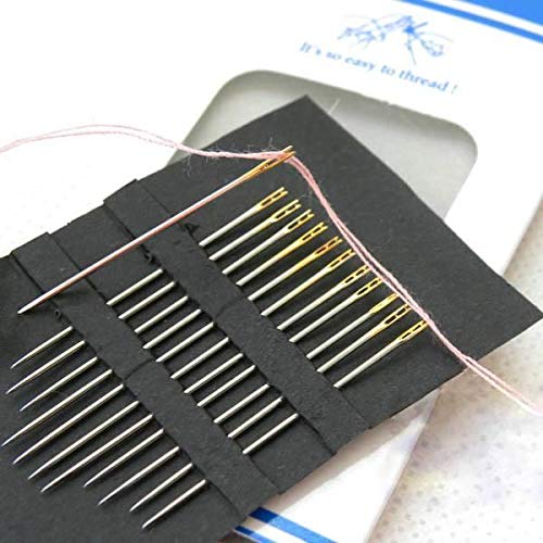 Moira Self Threading Needles Pack of 12 (Silver, 3 Different Sizes Needles Set) - Image 4