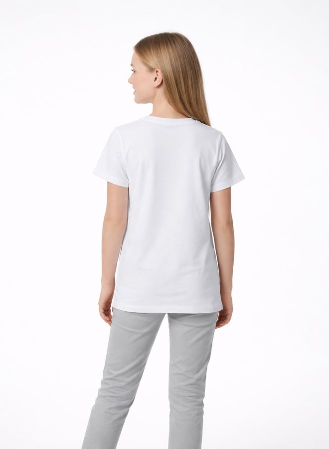 Polo Play Teen Girls Logo Print T-Shirt - Image 2