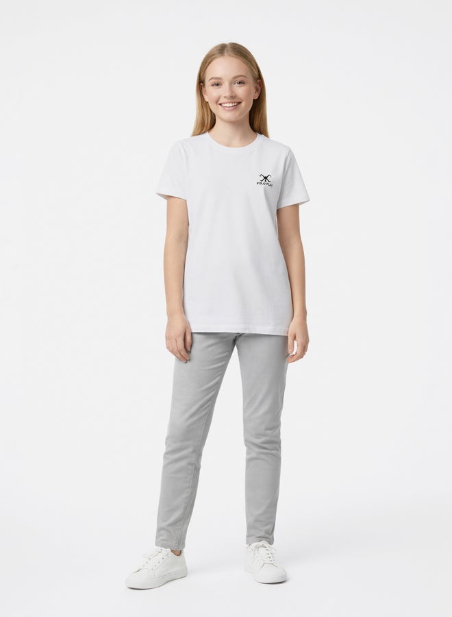 Polo Play Teen Girls Logo Print T-Shirt - Image 3