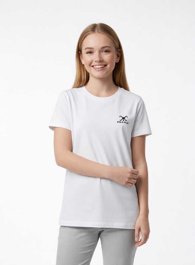 Polo Play Teen Girls Logo Print T-Shirt - Image 1