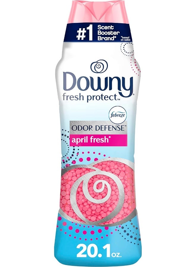 Downy Downy Fresh Protect Laundry Scent Booster Beads for Washer with Febreze Odor Defense, April Fresh, 42 Loads, 20.1 oz - Image 1