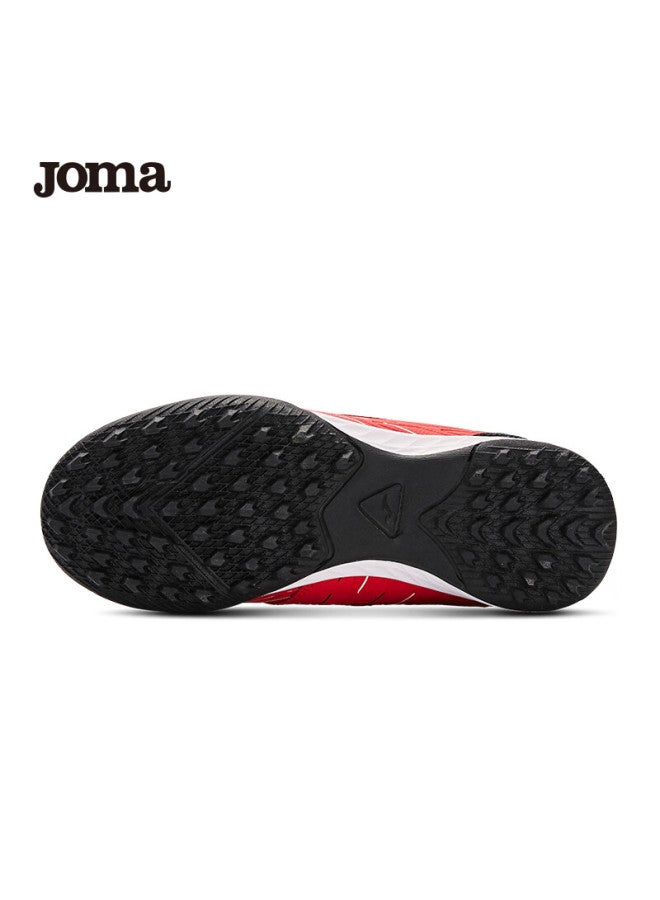 Joma Soccer Shoes For Children, Tf Turf Cleats, Boys And Girls Youth Non-slip Wear-resistant Velcro Football Training Shoes, Red, Size 32 - Image 5