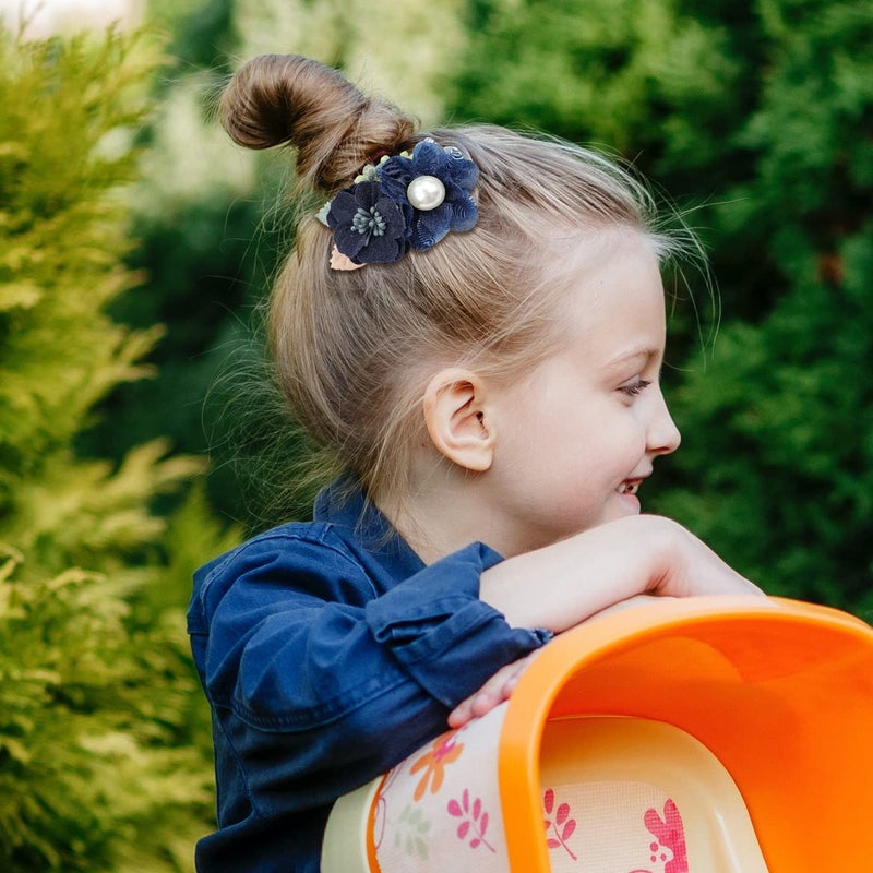 Cinaci 9 Pack Delicate Vintage Floral Rose Flower Alligator Hair Clips Brides Barrettes Accessories for Baby Girls Infants Toddlers Kids Teens Princess - Image 3