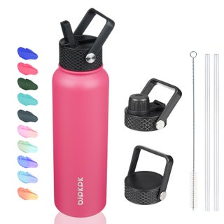 BJPKPK Insulated Water Bottles with Straw Lid 40oz Stainless Steel Water Bottles with 3 Lids BPA Free Leakproof Thermos Tumblers Cups for Sports Gym Rose Pink - pzsku/Z7D58ECD66A7CD79D3ACDZ/45/1750416756/60acce95-3e2a-4b59-a6a9-16340f1f0238