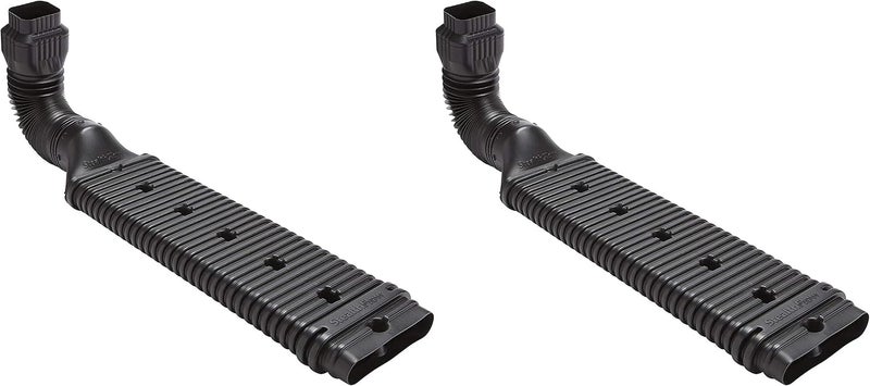 Amerimax 4601 Downspout Extension, Black Pack of 2