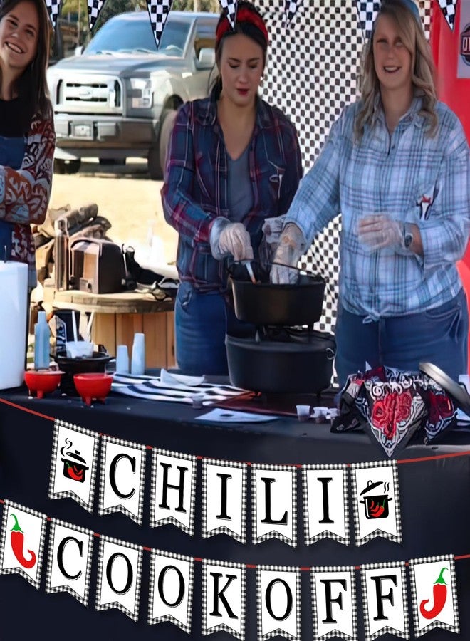 ANTING Chili Cook Off Competition Party Banner Chili Contest Tasting Competition Party Banner for Chili Cook Off Party Decorations Supplies - Image 5