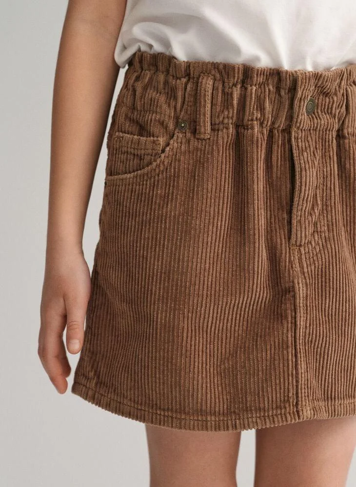 غانت Mini Cord Skirt