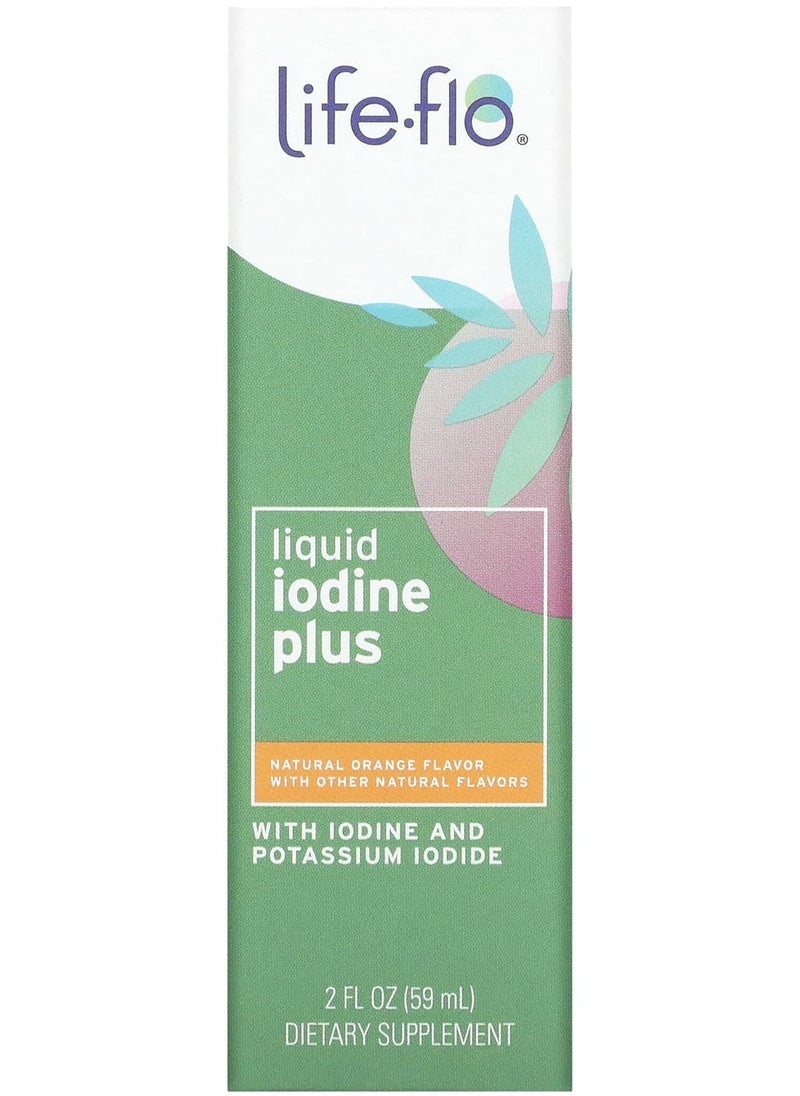 Life-flo - Liquid Iodine Plus, Natural Orange, 2 fl oz (59 ml) - Image 1