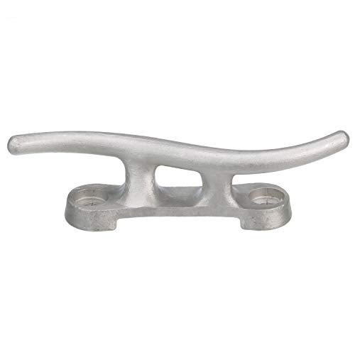 Seachoice Cast Aluminum “S” Dock Cleat, Corrosion Resistant Aluminum, 15 In. - Image 1