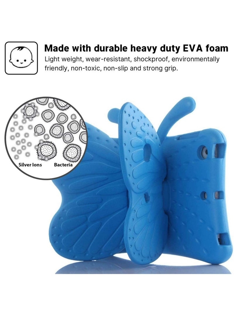 ELTRAZONE iPad 10.2 Inch Case for Kids(2021/2020/2019 Model,9/8/7 Generation), Shockproof Kickstand Butterfly Cover Non-Toxic EVA Foam Wings Kid-Proof Rugged Bumper Boy Girl Gift for iPad 10.2 - Image 2