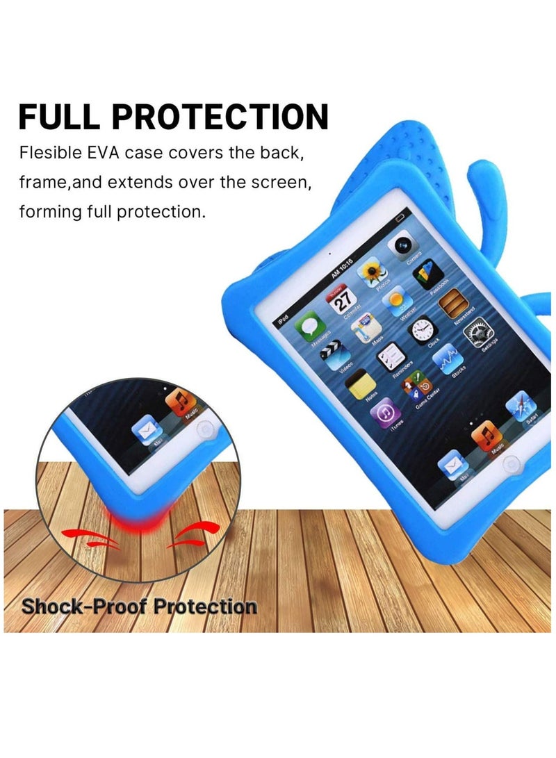 ELTRAZONE iPad 10.2 Inch Case for Kids(2021/2020/2019 Model,9/8/7 Generation), Shockproof Kickstand Butterfly Cover Non-Toxic EVA Foam Wings Kid-Proof Rugged Bumper Boy Girl Gift for iPad 10.2 - Image 3