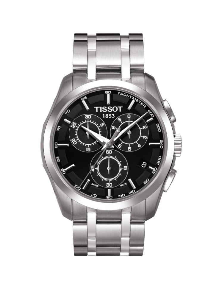 TISSOT Tissot mens Couturier Chrono Quartz stainless-steel Dress Watch Grey T0356171105100  - Image 1
