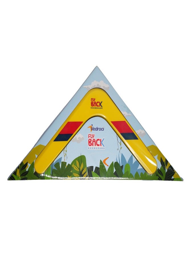 Vedroci Flyback Boomerang Durable ABS Material, Get Ready for High-Flying Adventure & Endless Fun, Perfect for Outdoor Play & Skill Development, Durable Toy for All Ages (Yellow) - Image 2