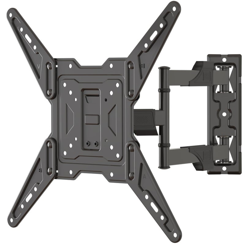 XINLEI TV Wall Bracket Tilt, Swivel TV Wall Mount, Wall TV Stand for Most 26-55 Inch Flat Curved TVs, Extendable Wall Bracket for TV up to 31.8kg, Max VESA 400x400 (MAP3) - Image 1
