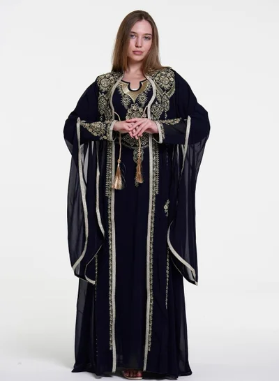 AL BENT AL SHARQIEH embroidered kaftan dress