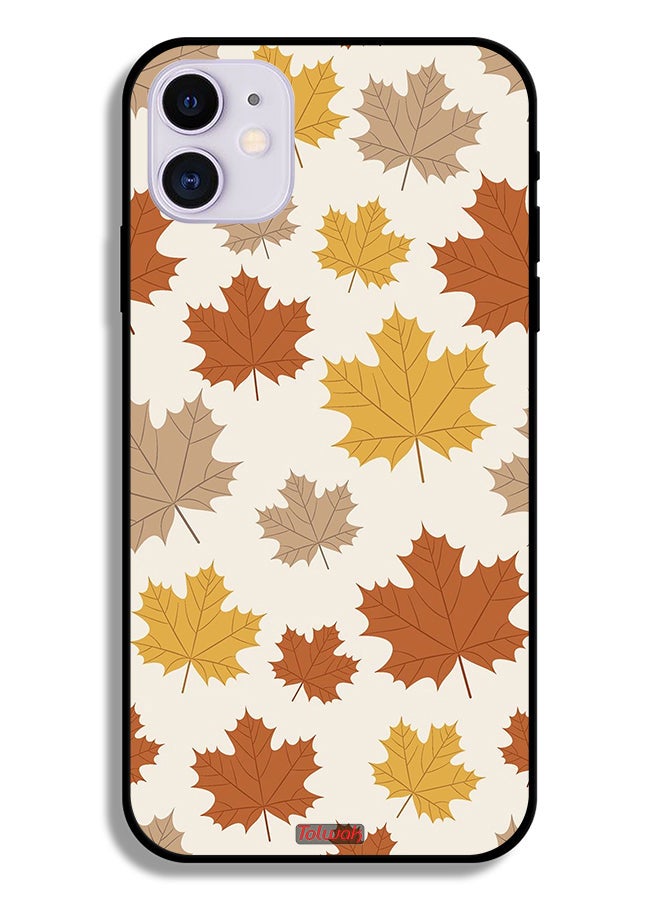 Tolwak Apple iPhone 12 mini Protective Case Autumn Leaves - Image 2