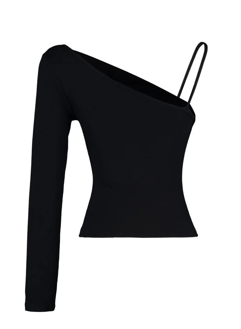 trendyol One Shoulder Knitted Top