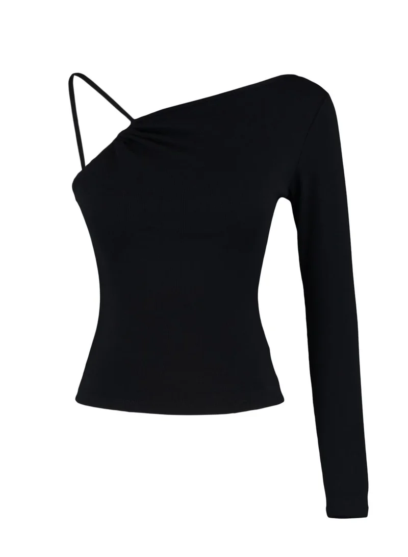 trendyol One Shoulder Knitted Top