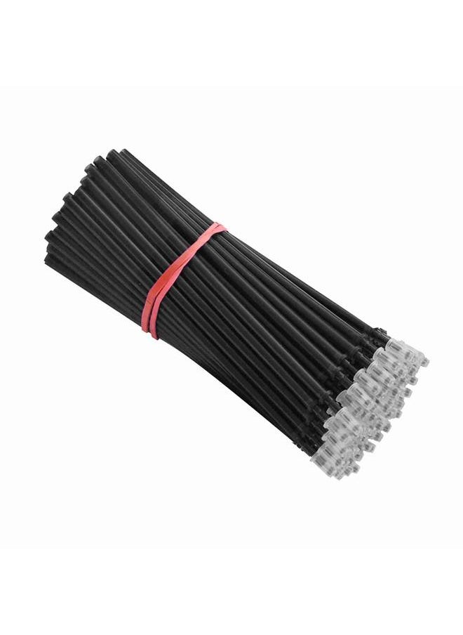 Thoraya - 100 Pieces Black Ink Erasable Gel Ink Pen Refills Fine Point 0.5mm Replacement Gel Pen Refills for Erasable Pens Office School Writing Stationery Supplies - Image 1