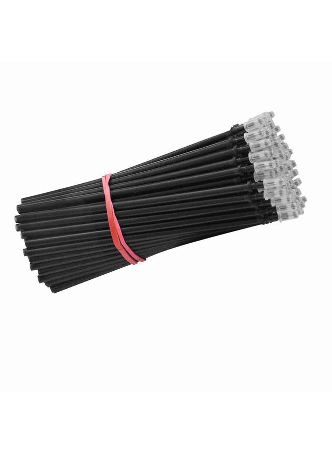 Thoraya - 100 Pieces Black Ink Erasable Gel Ink Pen Refills Fine Point 0.5mm Replacement Gel Pen Refills for Erasable Pens Office School Writing Stationery Supplies - Image 1