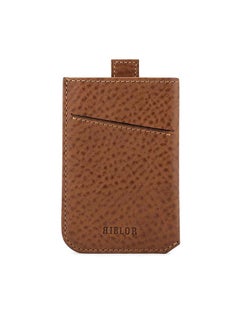 Riblor Riblor Alonzo Italian Leather Card Sleeve Brown  - Image 1