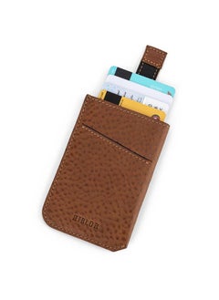 Riblor Riblor Alonzo Italian Leather Card Sleeve Brown  - Image 3