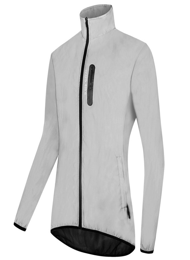WOSAWE High Visibility Reflective Jacket Coat Waterproof Windproof Outdoor Night Sports Running Cycling Jacket - Image 4
