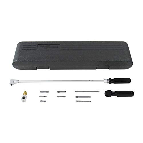 Pit Posse PP2590 Tool Kit Air Mixture Carburetor Pilot Screw Adjusting Tool - 90 Degree - Made of High-Grade Aluminum and Stainless-Steel - Comes with 7 Removable Heads - Motorcycle/ATV Accessories - Image 1