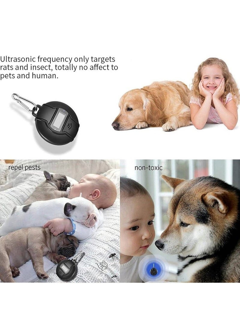 Captaintech Portable Ultrasonic Pest Repeller, Solar Powered & USB Outdoor Mosquito Repellent for Cockroach, Spider, Ant, Mouse, Bed Bugs, and Fleas, Harmless to Pets and Human - Image 4