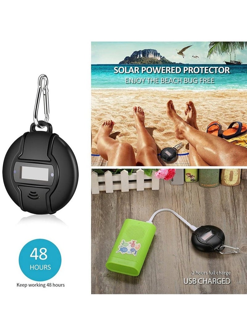 Captaintech Portable Ultrasonic Pest Repeller, Solar Powered & USB Outdoor Mosquito Repellent for Cockroach, Spider, Ant, Mouse, Bed Bugs, and Fleas, Harmless to Pets and Human - Image 5