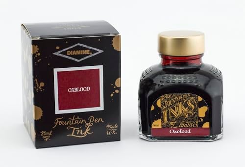 Diamine 80ml Fountain Pen Ink Bottle, Oxblood - Image 2