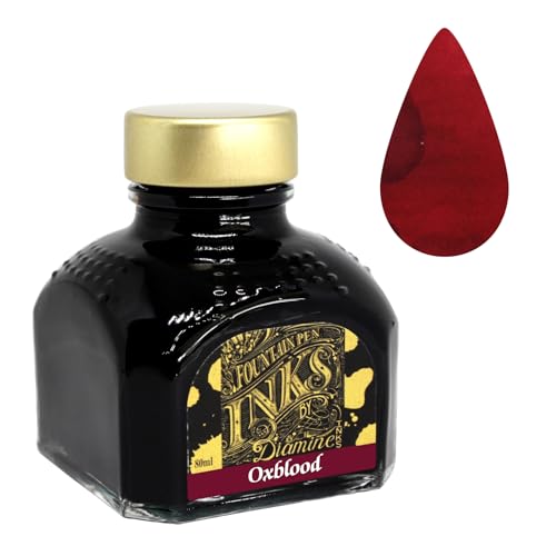 Diamine 80ml Fountain Pen Ink Bottle, Oxblood - Image 4
