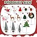 RAYNAG 16Piece Christmas Cake Toppers Mini Santa Reindeer Trees Gifts Ornaments for Christmas Birthday Parties - Image 4