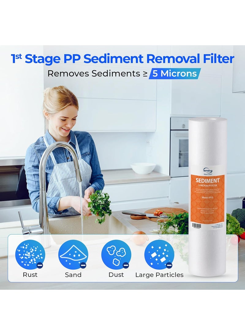 iSpring iSpring F28K75 NSF Certified 3Year Replacement Set for 6Stage Reverse Osmosis RO Systems with Alkaline Mineral Filter 28 Pieces White  - Image 3