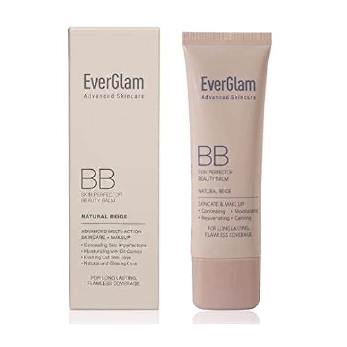 everglam K-Beauty Skin Perfector Korean BB Cream, Light Medium - Flawless, Natural Glow in Seconds | Multi-Function Tinted Moisturizer: Stays On All Day, Dewy, Water-Resistant, Oil-Controlling - Image 1
