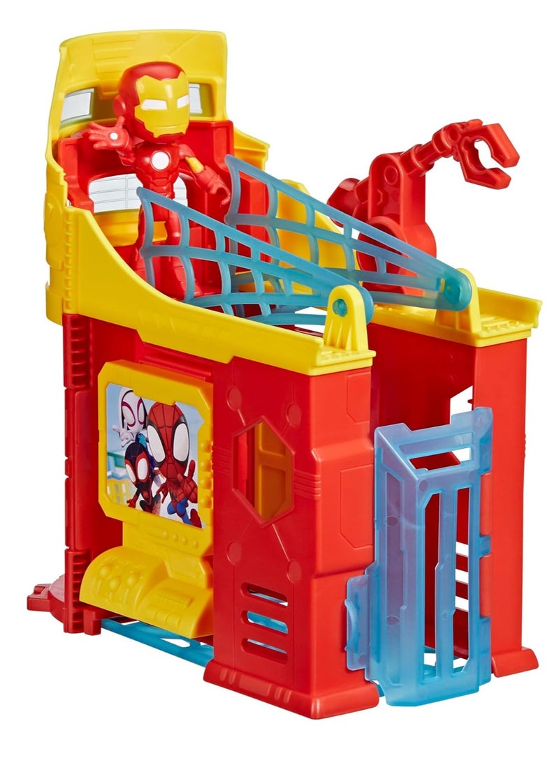 SPIDEY AND HIS AMAZING FRIENDS - Iron Man Stark Tower Playset - Image 1