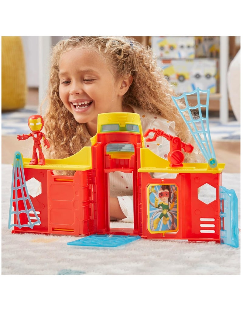 SPIDEY AND HIS AMAZING FRIENDS - Iron Man Stark Tower Playset - Image 1