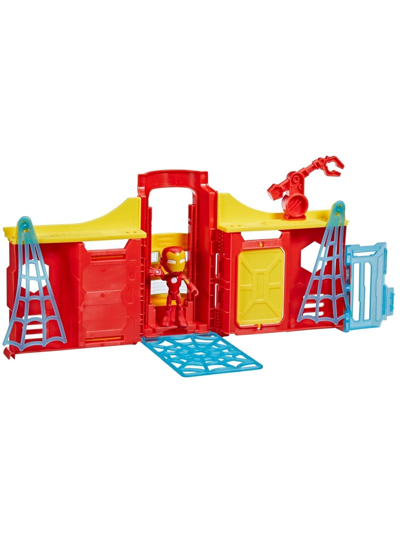 SPIDEY AND HIS AMAZING FRIENDS - Iron Man Stark Tower Playset - Image 1