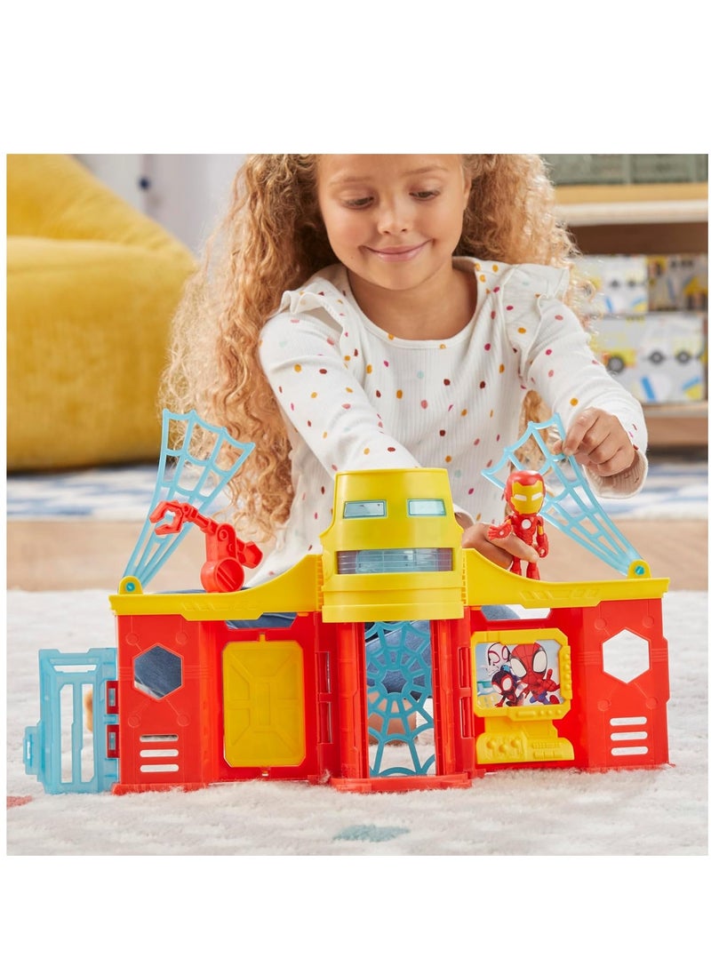 SPIDEY AND HIS AMAZING FRIENDS - Iron Man Stark Tower Playset - Image 1