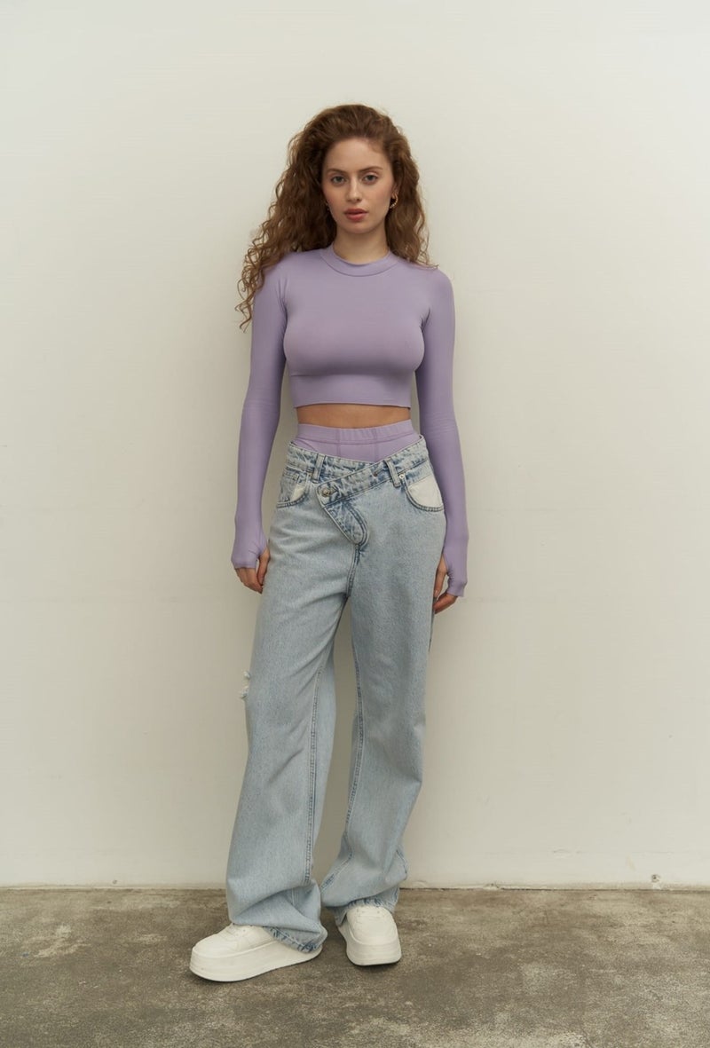 Mai Collection Biance Lilac Crop  - Image 2