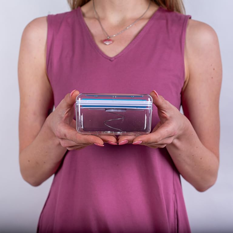 INUS 2-in-1 Portable Laundry Rolling Soap Box Soap Bar Box Dispenser with Rubber Roller Foaming Soap Saver with Drain Holes and Spring Travel Soap Holder Multicolor - Image 4